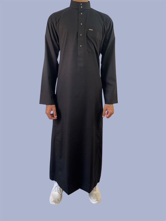 Premium Traditional Thobe - Black