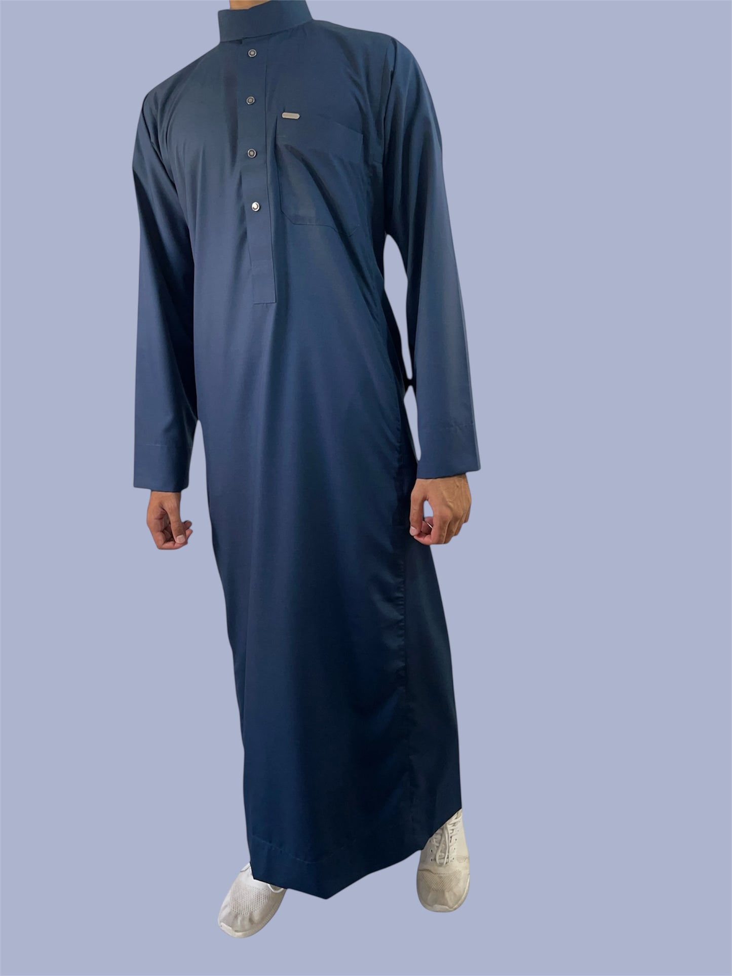 Premium Traditional Thobe - Navy Blue
