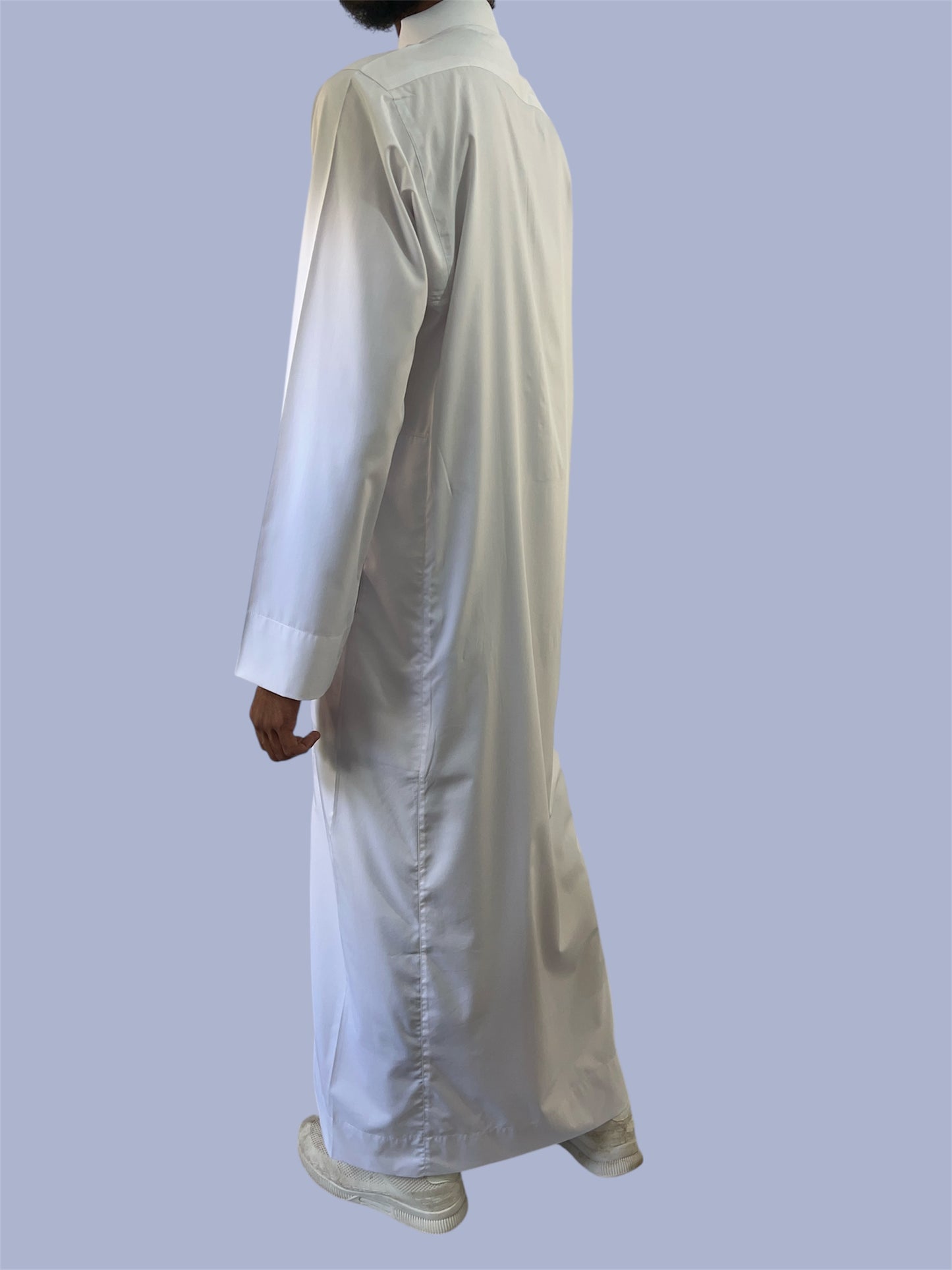 Premium Traditional Zip Up Thobe - White