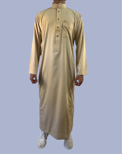 Premium Traditional Thobe - Gold