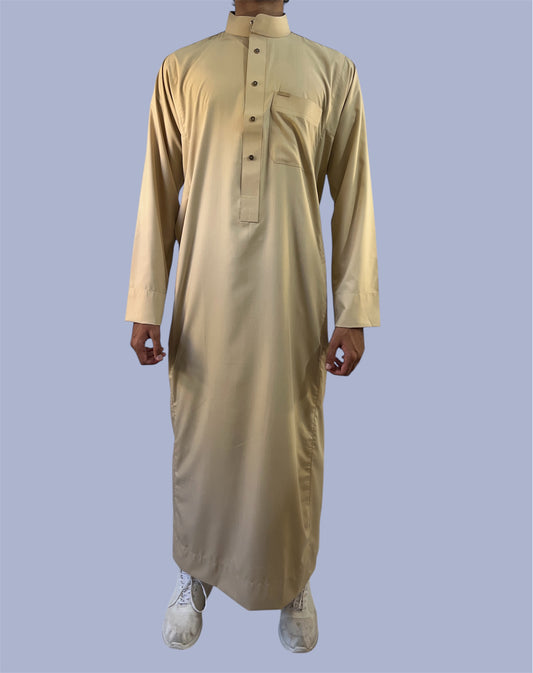 Premium Traditional Thobe - Gold