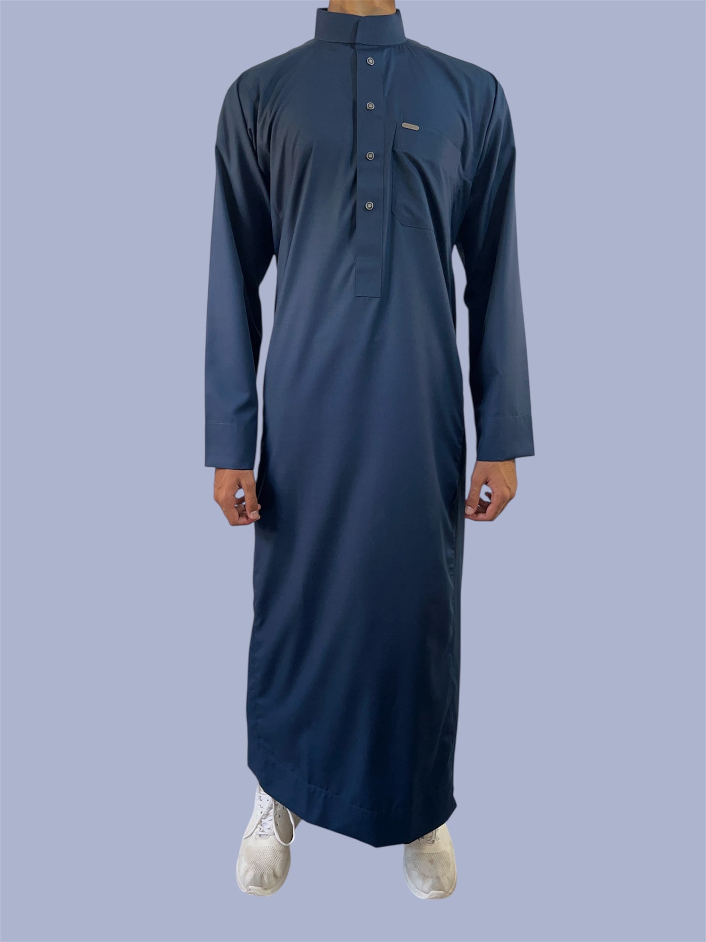 Premium Traditional Thobe - Navy Blue