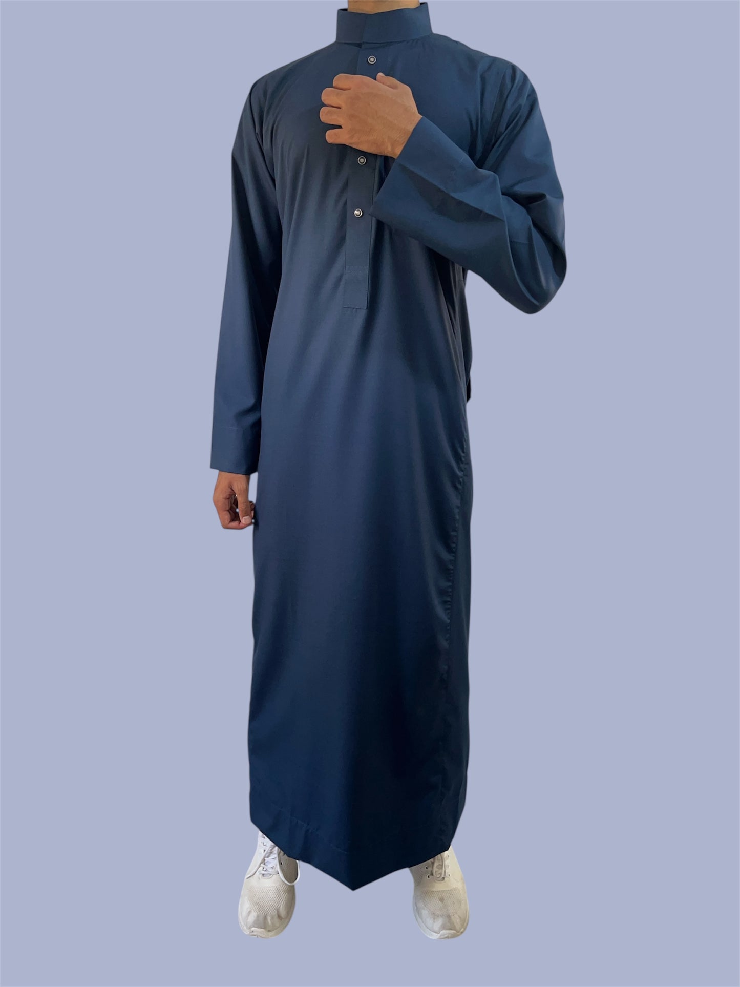 Premium Traditional Thobe - Navy Blue