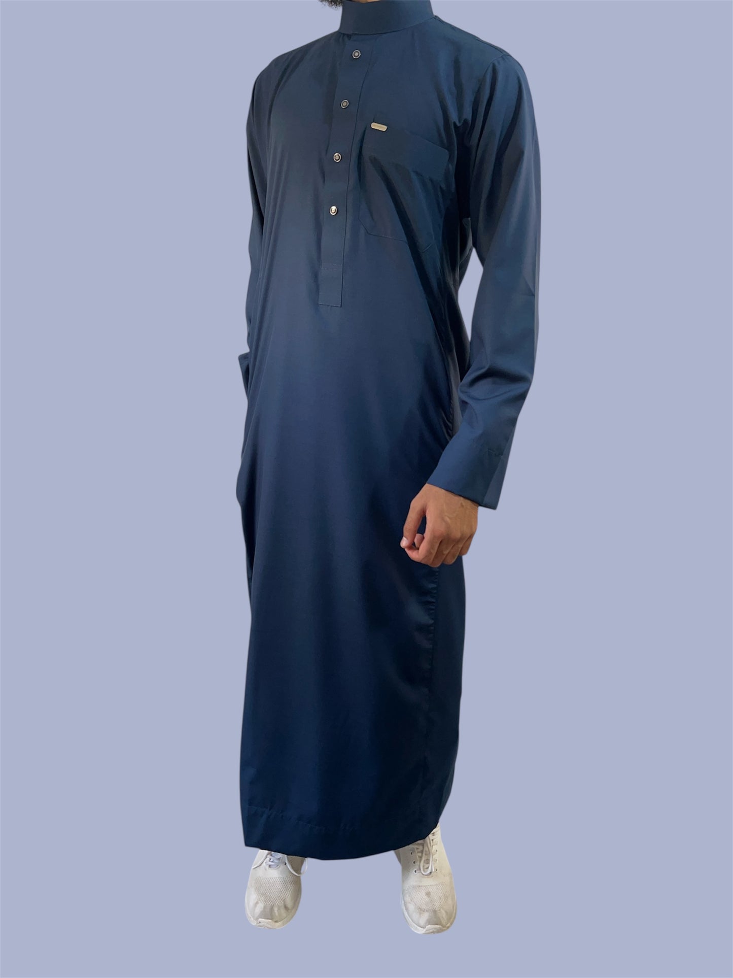 Premium Traditional Thobe - Navy Blue