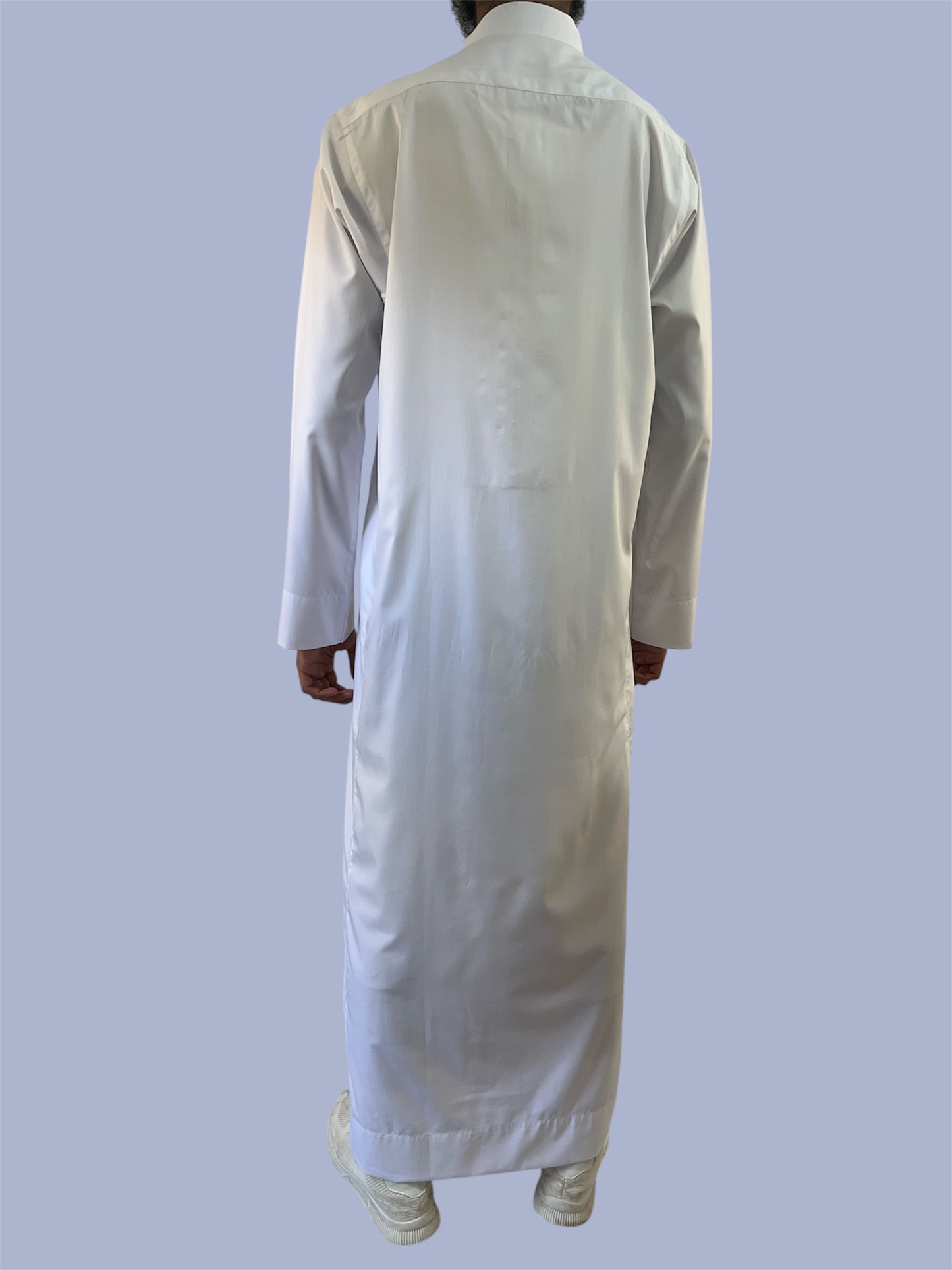 Premium Traditional Zip Up Thobe - White